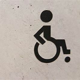 Symbole d’accessibilité représentant un fauteuil roulant